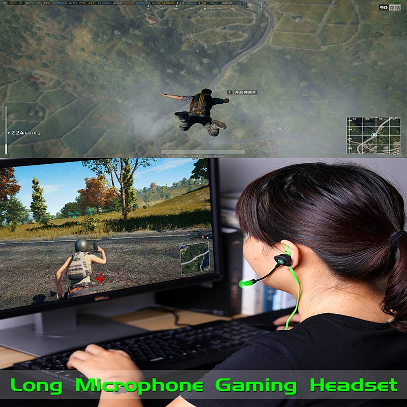 In Ear Earphones Earbuds Bass Stereo Headset Music With Mic For Phone PC With Microphone Handsfree Gaming Wired Sport Headsets