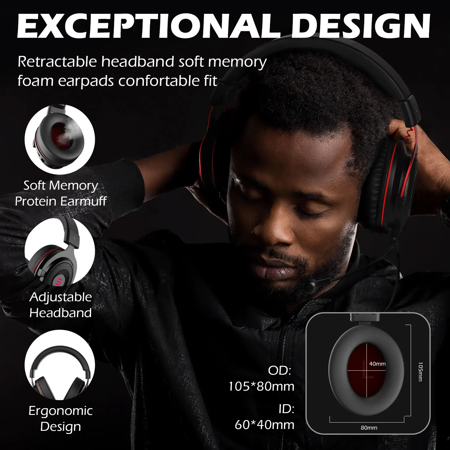Eksa E900 Pro Headset Gamer Usb 7.1/3 