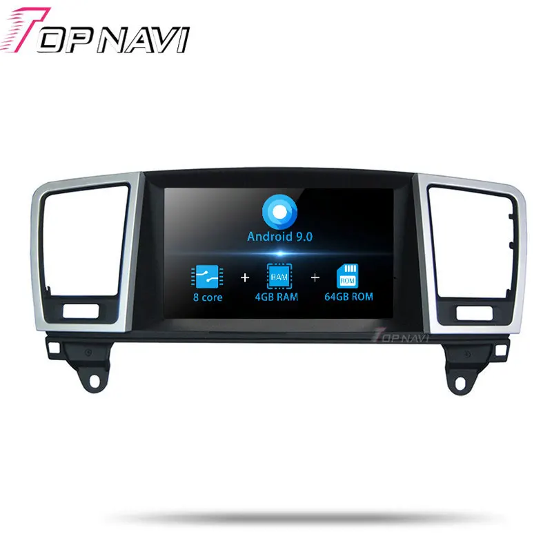 TOPNAVI Android 9.0 Octa Core Car GPS Navigation Radio For Mercedes-Benz ML 2013 Stereo Player Video Fit original with AUX | Автомобили и