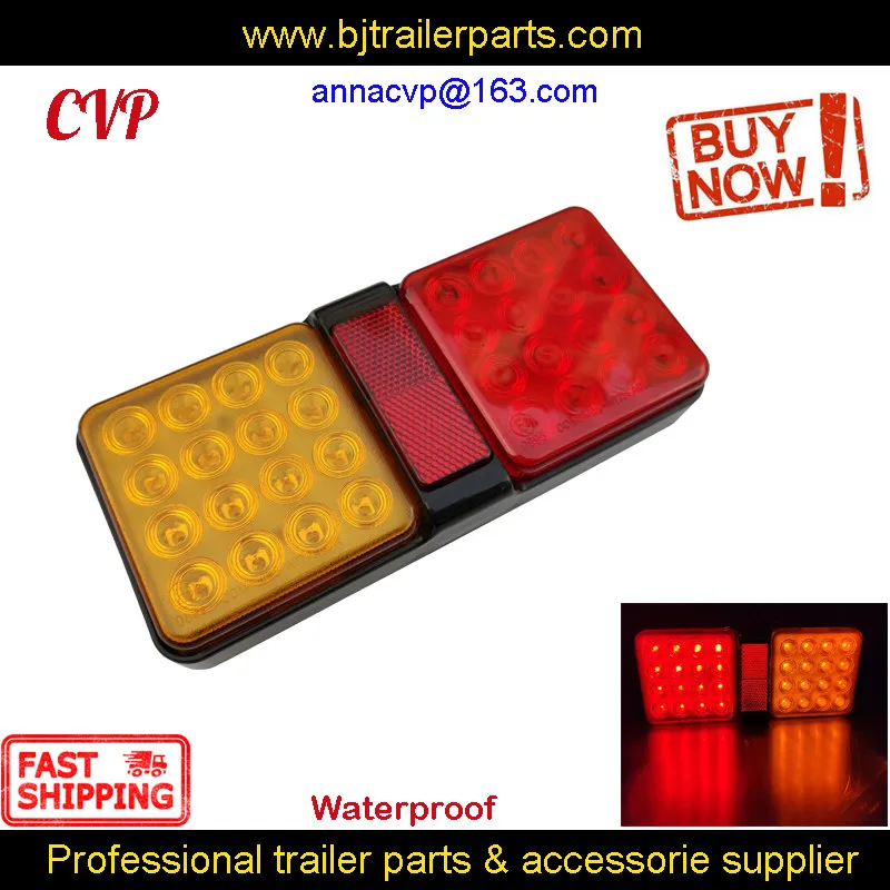Tail LED Trailer Lights Lamp Pair Boat Waterproof Submersible 12V RV Parts (2PCS/1PAIR) Camper Caravan Accessories