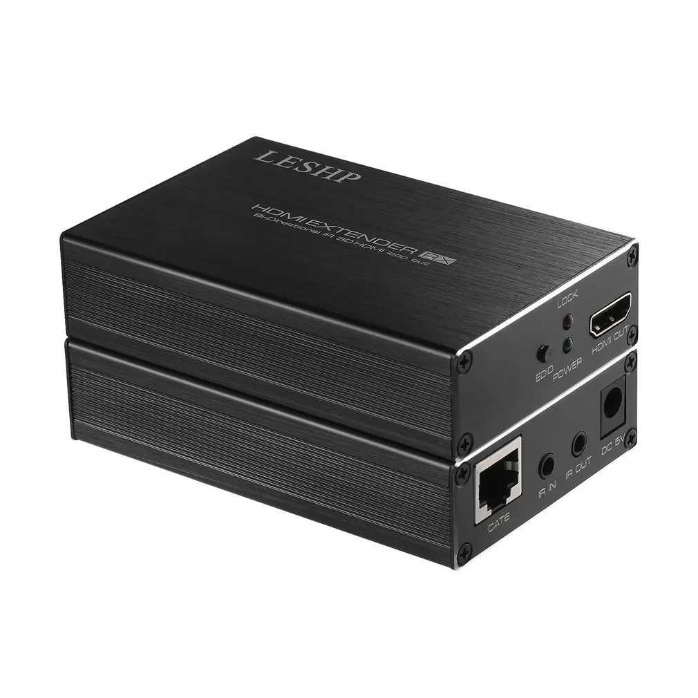 

New LESHP 60m/200ft HDMI Extender Transmitter and Receiver Set Bi-directional IR 3D HDMI Loop Out with Dual IR Control