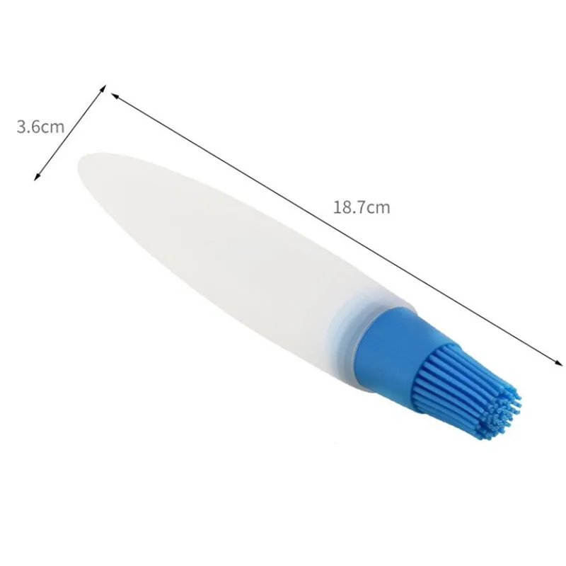 Description Picture 5 of item4 Colors Silicone Oil Bottle With Brush Baking BBQ Basting Brush Pastry Oil Brush Kitchen Baking Honey Oil barbecue Tool Gadgets