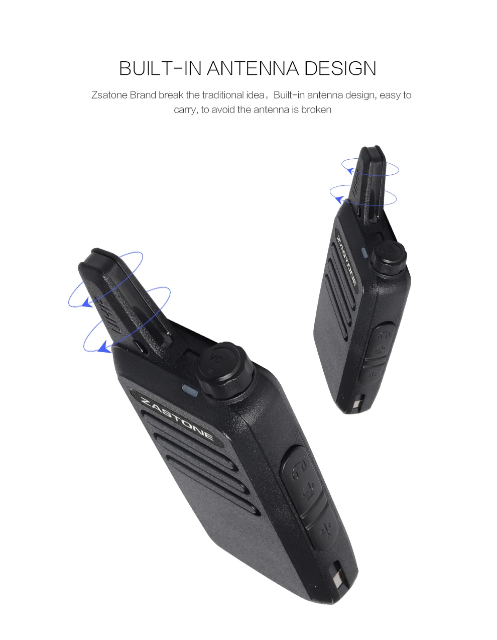 Zastone X6 мини рация UHF 400 470 МГц Частота портативная Портативная радиостанция