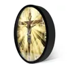 Jesus Christ On Cross Good Friday Calvary Wall Clock Christian Spiritual God Prayer Silent Wall Clock Bible Faith Home Decor 6