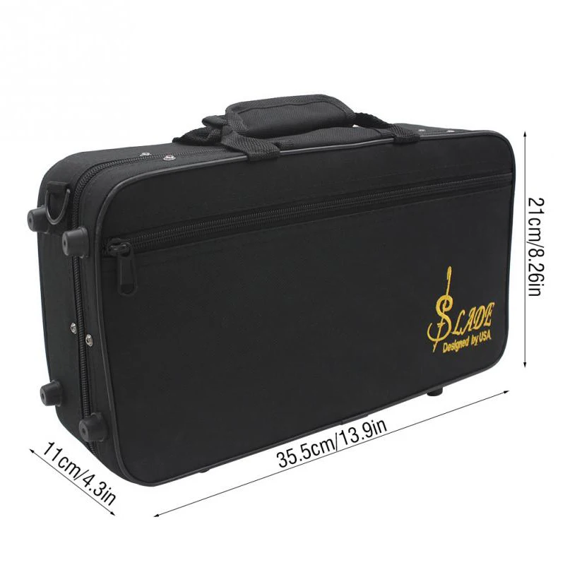 Прямая поставка-кларнет Gig Bag пенопластовая плотная ткань Оксфорд сумка для хранения чехол с ремнем для переноски аксессуары для кларнета
