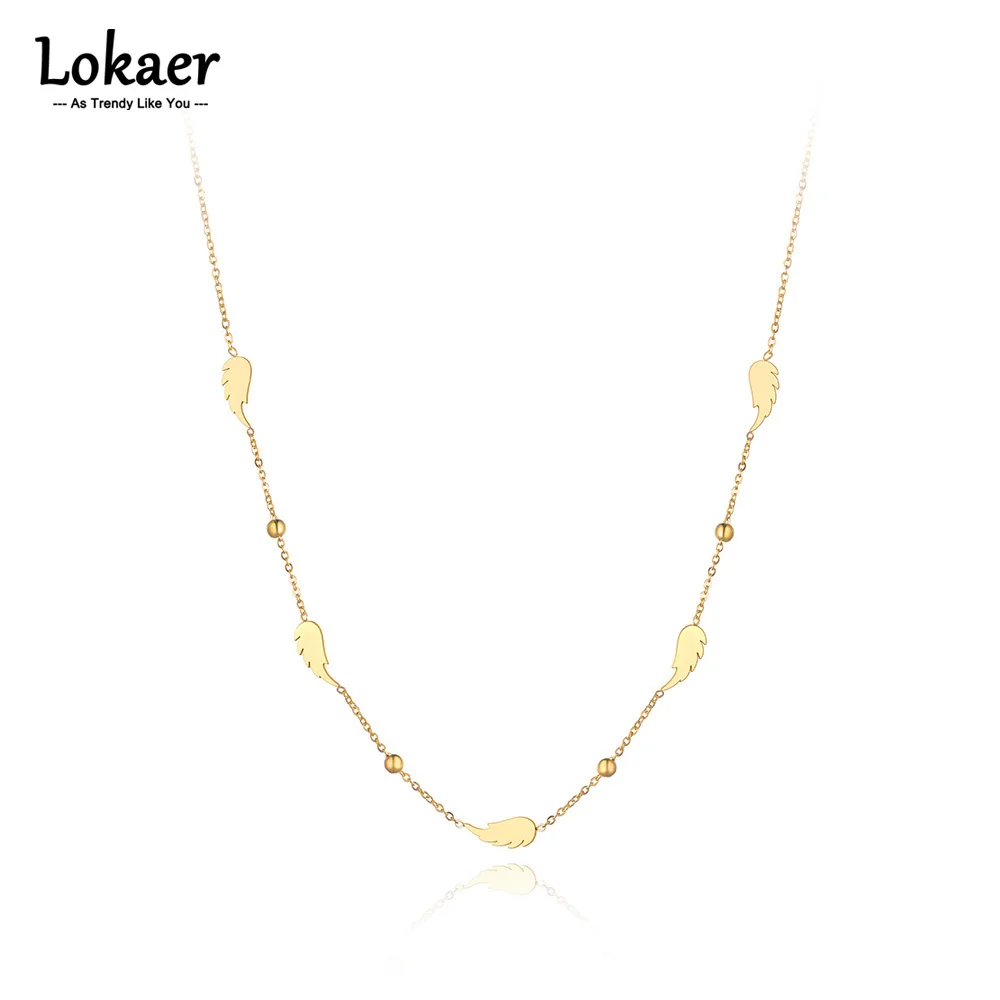 Lokaer gargantilla de acero inoxidable de titanio para mujer y ni a 5 