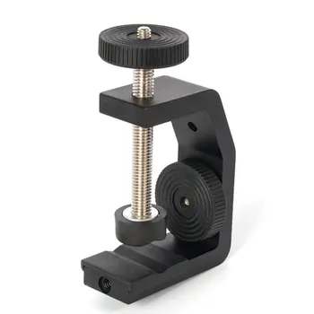 

Desktop Universal Multifunction C-style Camera Screw Clamp + 360 Degree Mini Ball Head 1/4\" Screw Flash Speedlite Table Tripod