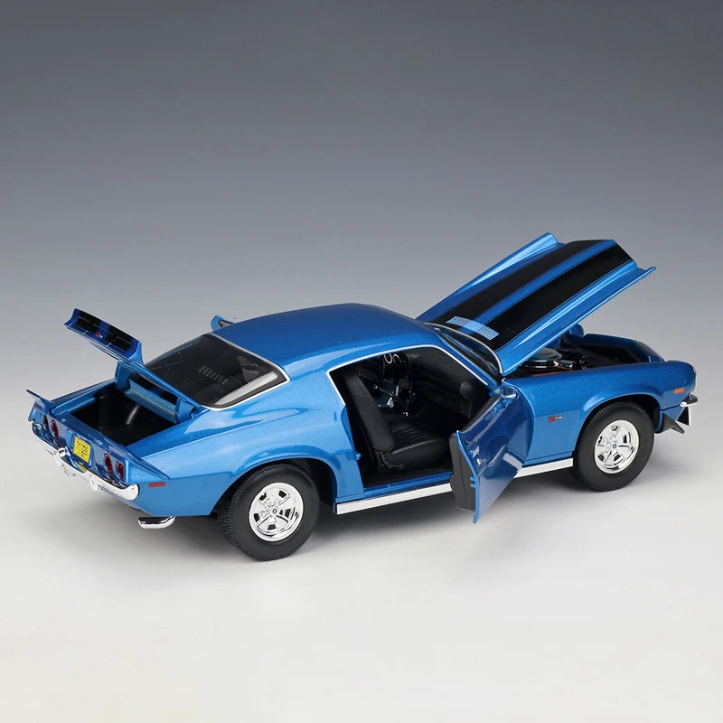 Maisto 1:18 литья под давлением автомобилей 1971 Chevy Camaro Синий Оранжевый литья под давлением модель автомобиля игрушка модель автомобиля Maisto модели детских трусов