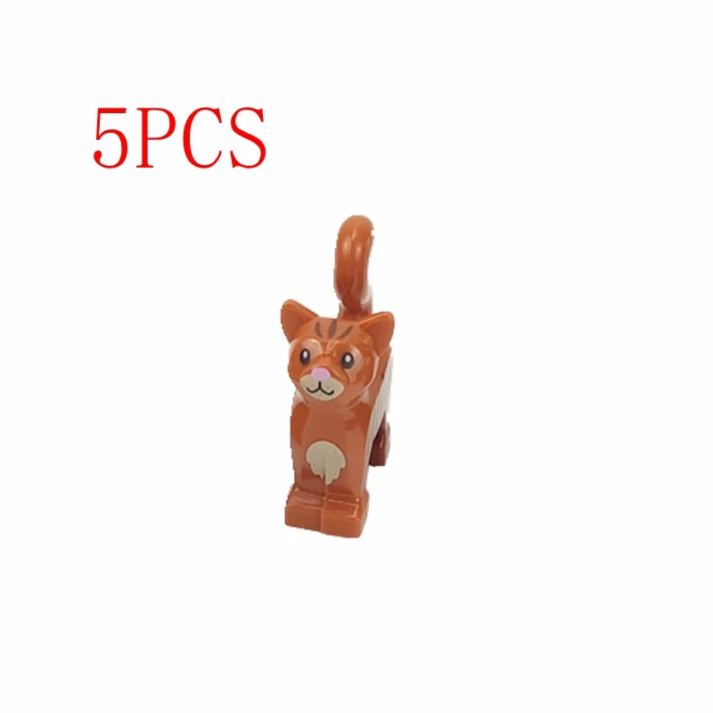 

Legoing Animals Parts Set DIY Orange cat Education Toy Hobbies Compatible City Brick Building & Construction Toys Parts Legoings
