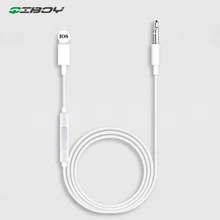 Aux кабель для iphone lighting до 3,5 мм, Aux, разъем кабель штекер музыкальный плейер в машине адаптер аудио передачи удлинитель сплиттер