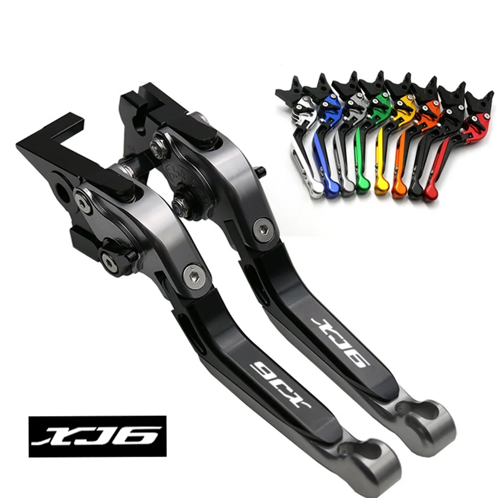 Для YAMAHA XJ6 DIVERSION 2009- 10 11 12 13 14 аксессуары для мотоциклов Складные Выдвижные Тормозные Рычаги Сцепления Логотип XJ6