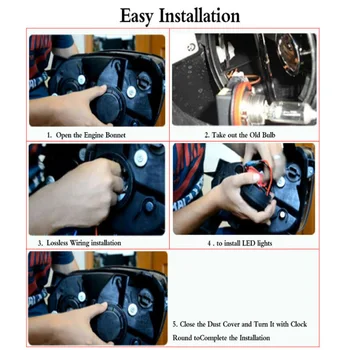 

Car Angel Eye light Auto 2pcs 160W LED Halo Rings 6500K Replacement Parts