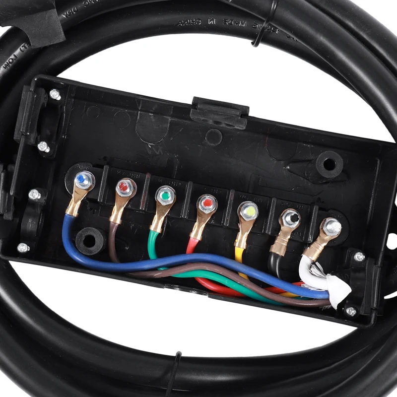 Wiring Harness Kit 7 Way Trailer Trailer Cord with Junction Box Truck Camper Rv Cable Wire