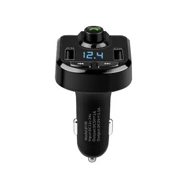 

2020 Car MP3 Player FM Transmitter LCD Wireless Bluetooth Receiving Car Kit 3.1A fast USB Hands Free USB Charger FM Modulator