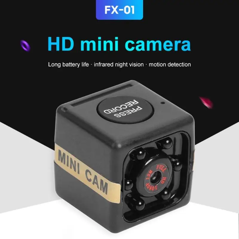 FX01 мини камера HD 1080P датчик ночного видения Видеокамера DV видео рекордер