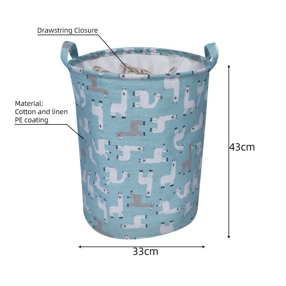 Складная корзина для белья сумка для хранения одежды корзина для грязного белья Детские игрушки держатель стоячий Органайзер Домашний мешок для мелких предметов баррель - Цвет: L