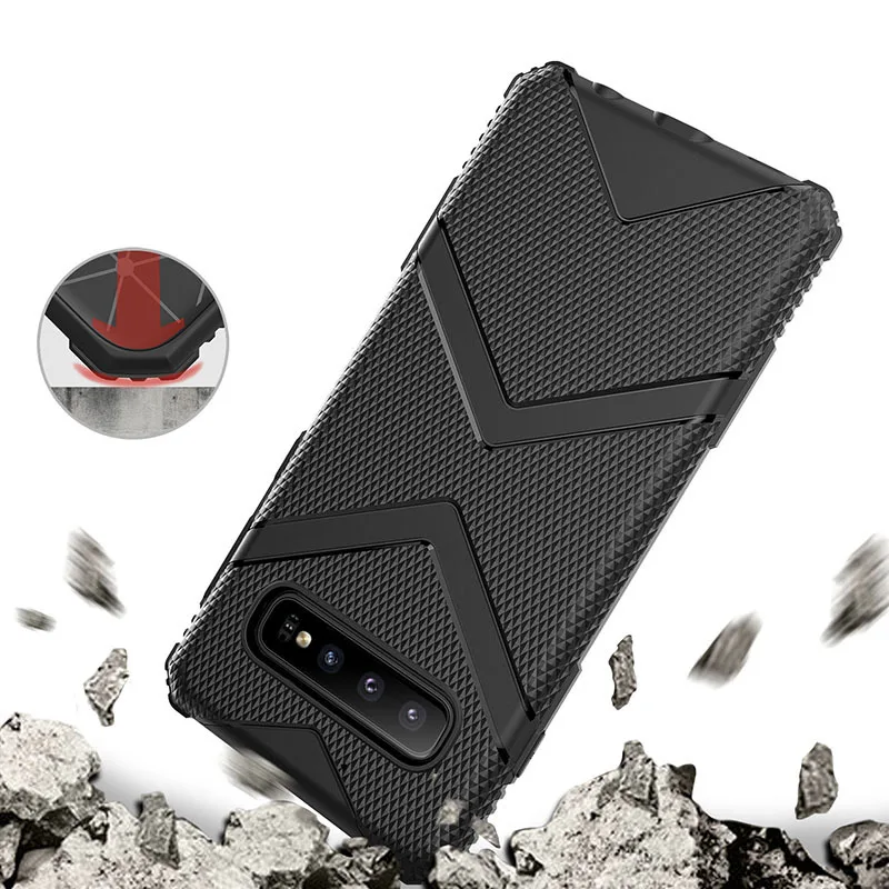

Silicone Case for Samsung Galaxy Note 10 Pro Case Armour Armor Bumper Tpu Phone Funda for S10 Plus / Lite / Pro Cover