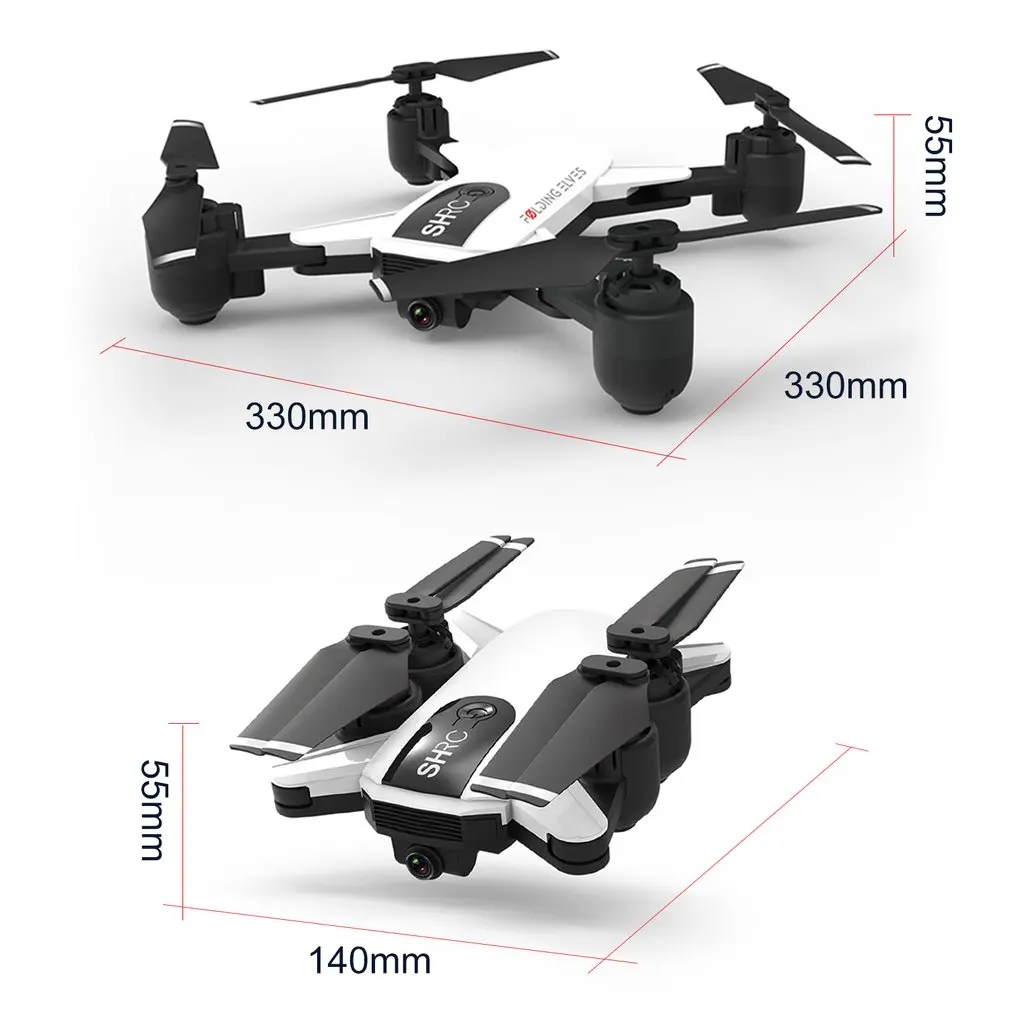 H1W 2,4G 1080P Wifi FPV Самолет RC Дрон Квадрокоптер самолет оптическое позиционирование Безголовый один ключ возврат складной VR живой полет