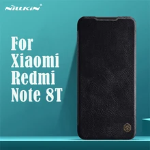 Для Xiaomi Redmi Note 8T флип-чехол Nillkin Qin винтажный кожаный флип-чехол с отделением для карт чехол-кошелек для Redmi Note8T чехлы для телефонов