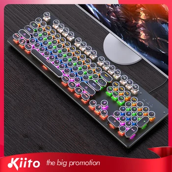 

KIITO K5-1Gaming keyboard Mechanical Home Headset Backlight Ergonomic Keyboard Set USB Wired Pad Computer Desktop Waterproof