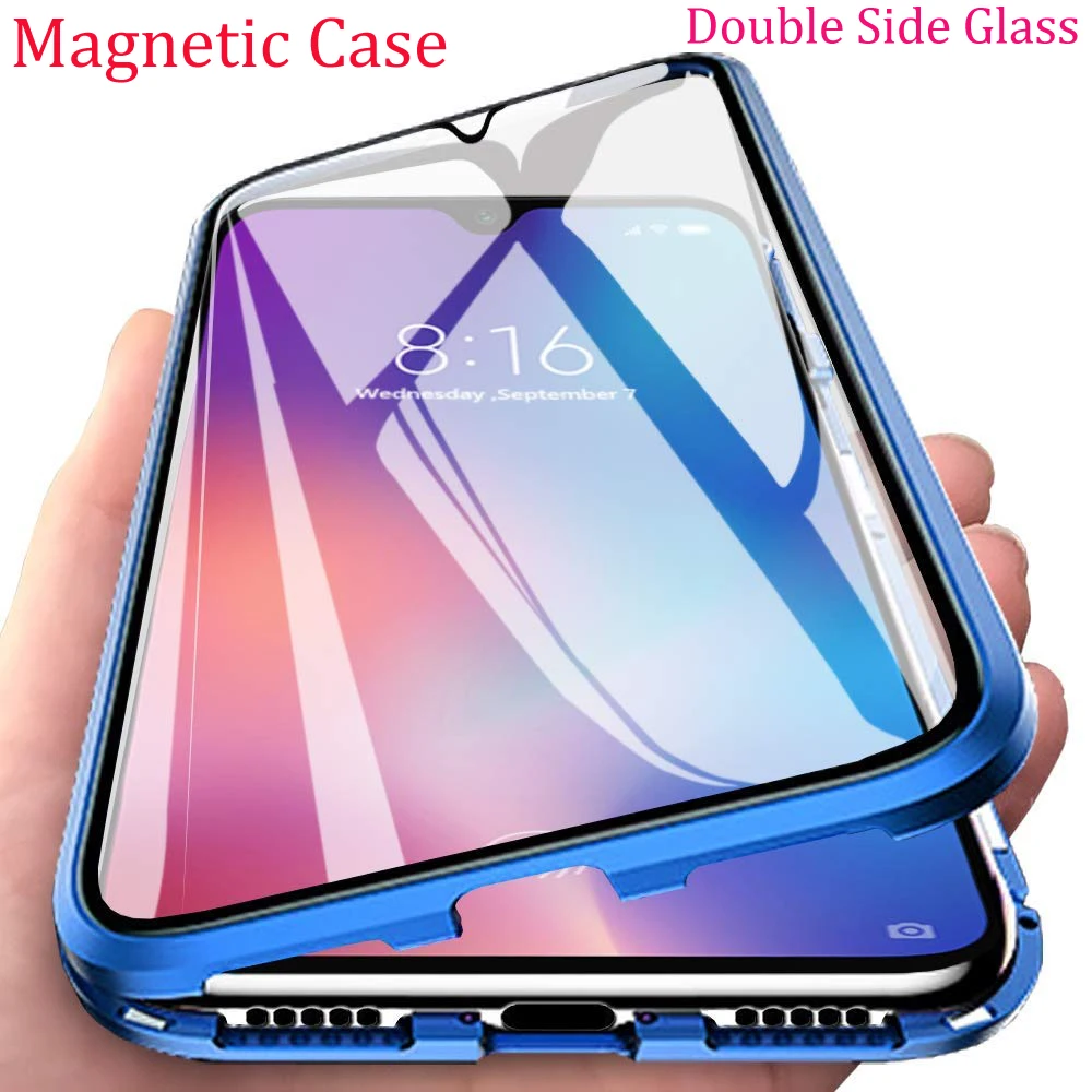 

Double Side Glass Magnetic Metal Case For Samsung Galaxy A50 A70 A40 A30 A20 A10 A10S A20S M30S A7 A8 A9 2018 Case Cover funda