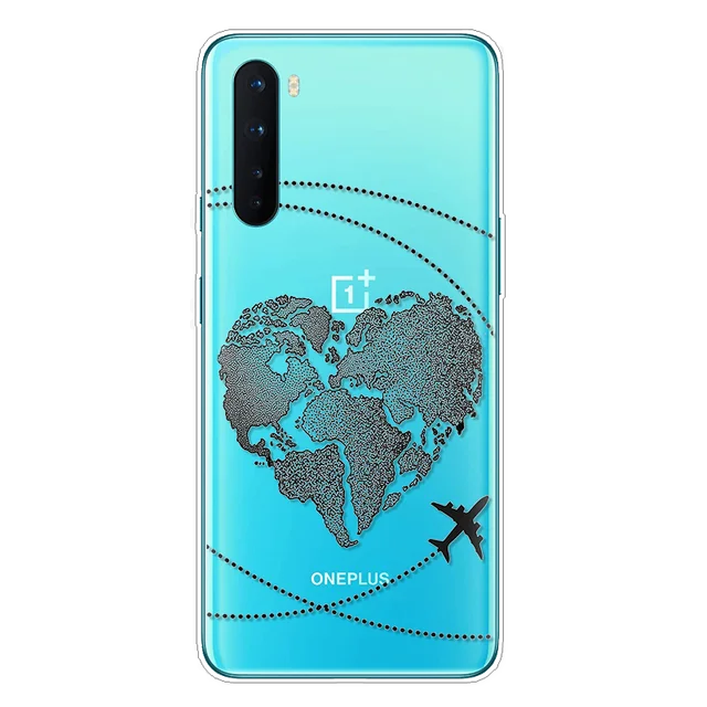 For Oneplus Nord Phone Case Summer Silicon Soft Tpu Coque Capa For Oneplus Nord 5g Transparent Flower Cover Celular 6 44 Inch Phone Case Covers Aliexpress