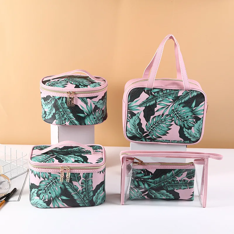 

Fashion Portable Cosmetics Box Casual Travel Make UP Pouch Waterproof Wash Bag Toiletries Cosmetic Storage Holder Organizer Case