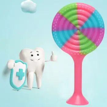 

New Baby Teether Molar Stick Soft Silicone Infants Bite Toy Biting Lollipop Shape Newborn Appease Supplies Teeth Sticks