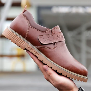 

New Band Men Leather Formal Business Shoes Male Office Work Flat Shoes Oxford Breathable Party Wedding Anniversary Shoes