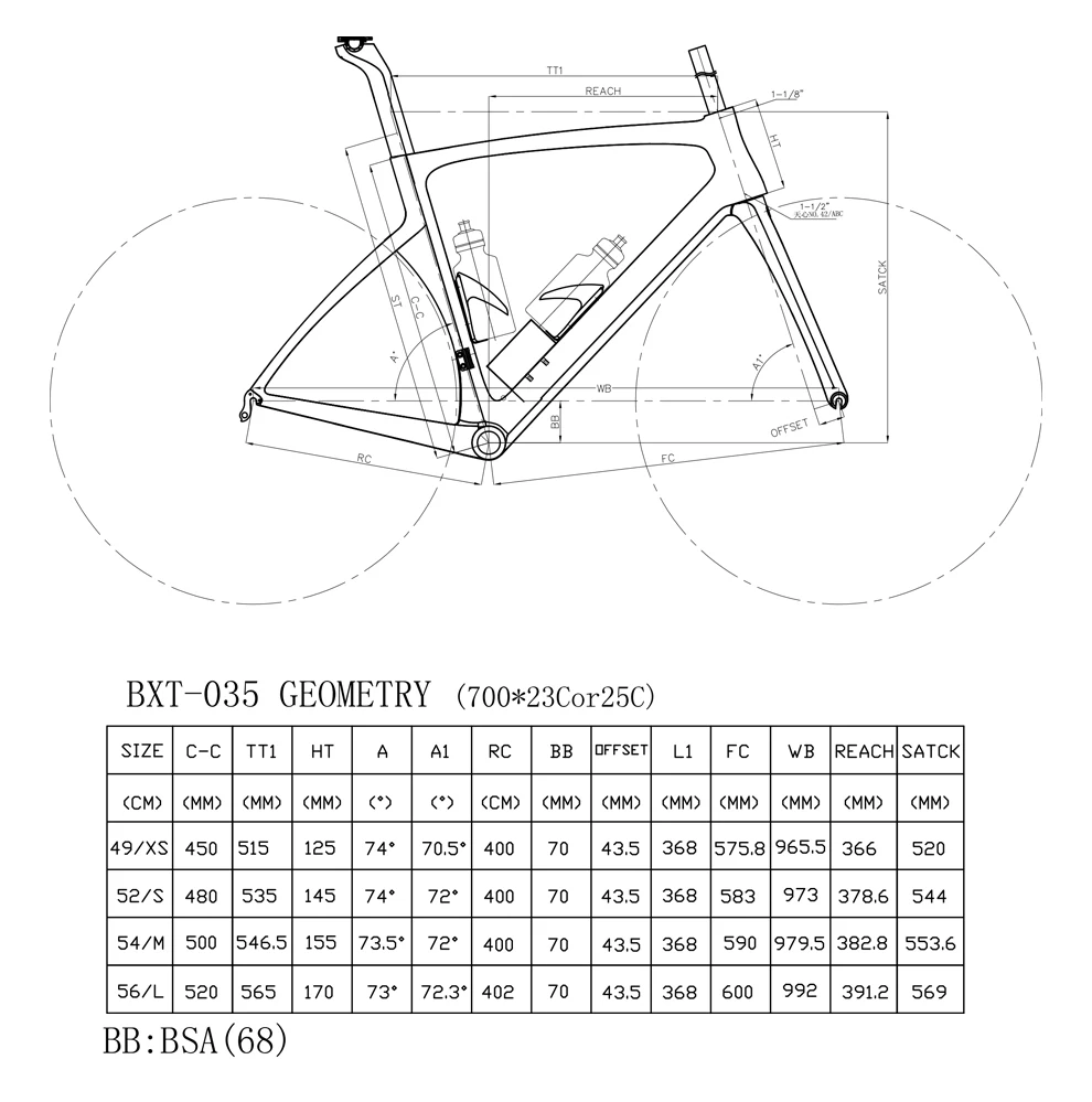 Discount BXT Carbon Road Frame 700C V brakes Di2 Mechanical UD matte glossy cycling race bicycle frameset Free shipping 8