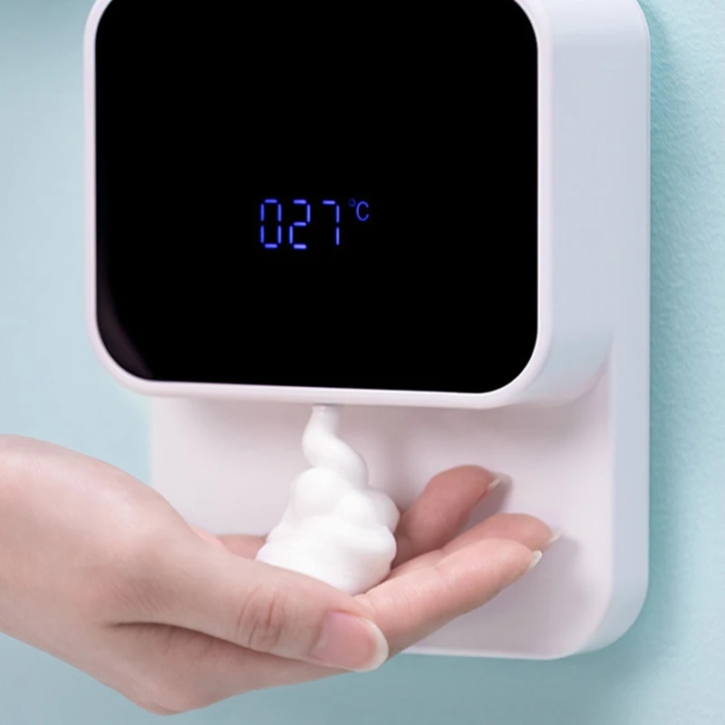 

New Automatic Induction Foaming Hand Washer LED Display Screen Household Washing Machine Infrared Sensor For Bathroom Wall