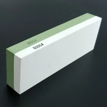

Double-sided 3000/8000 grit white corundum sharpening stone professional kitchen knife sharpener terrazzo grinding knife system