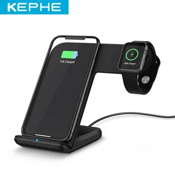 

Wireless Charger For iWatch 1 2 3 4 For iPhone XS Max XR X 8 Plus HUAWE Quick Fast Charging Dock for Apple Watch Sumsang S9 S8