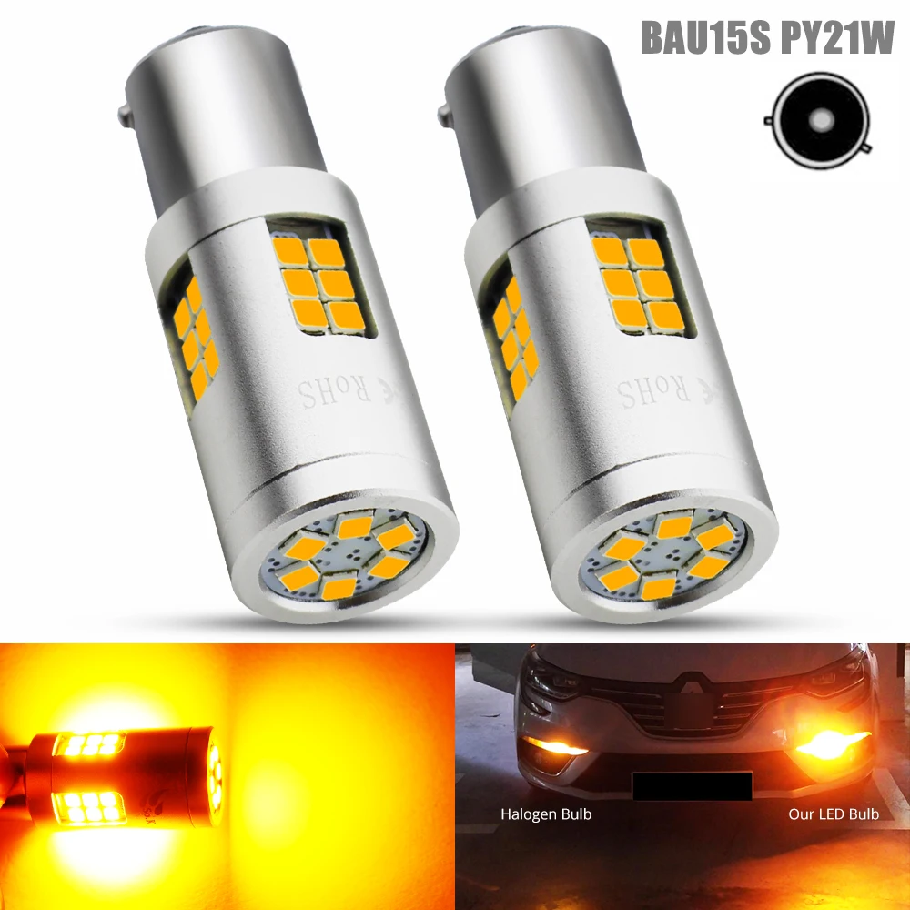 2X 9-30 в 1156 BAU15S PY21W светодиодный 3030 SMD 30 светодиодный лампы 20 Вт янтарь/желтый для авто указатель поворота Задний фонарь заднего тормоза задний фонарь освещению номерного знака