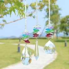 H& D чакра висячая Suncatcher хрустальный шар Призма Радуга производитель окна Солнцезащитная коллекция орнамент креативный подарок, упаковка из 3