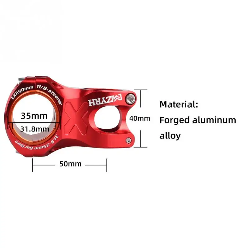 Bicycle rod 50mm x 40mm aluminum alloy ultra light 165g mountain bike handlebar for 35mm / 31.8mm handle 28.6mm steering gear Bicycle rod 50mm x 40mm aluminum alloy ultra light 165g mountain bike handlebar for 35mm / 31.8mm handle 28.6mm steering gear