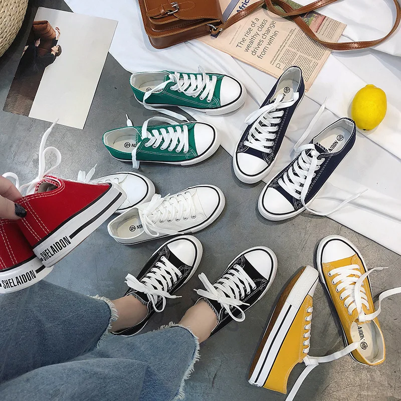 

Women Shoe2019 New Style Spring And Summer Versatile Canvas Canvas Sneakers Women's Classic Board Canva