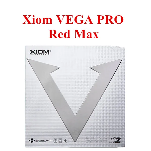 XIOM VEGA PRO(не липкая Резина, петля) Настольный теннис резиновая губка для пинг-понга - Цвет: Красный