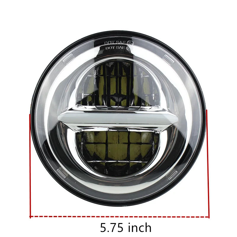 

For Indian Motorcycle accessories 5.75 inch Halo LED Headlight DRL Bulb Kit Motorcycle Headlamp For Harley Davidson Dyna Softail