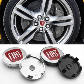 

4PCS 56mm and 60mm ABS Plastic Hubcap Cover logo Car Wheel Center Rim Hub Caps and stickers for Fiat- Bravo Freemont Panda