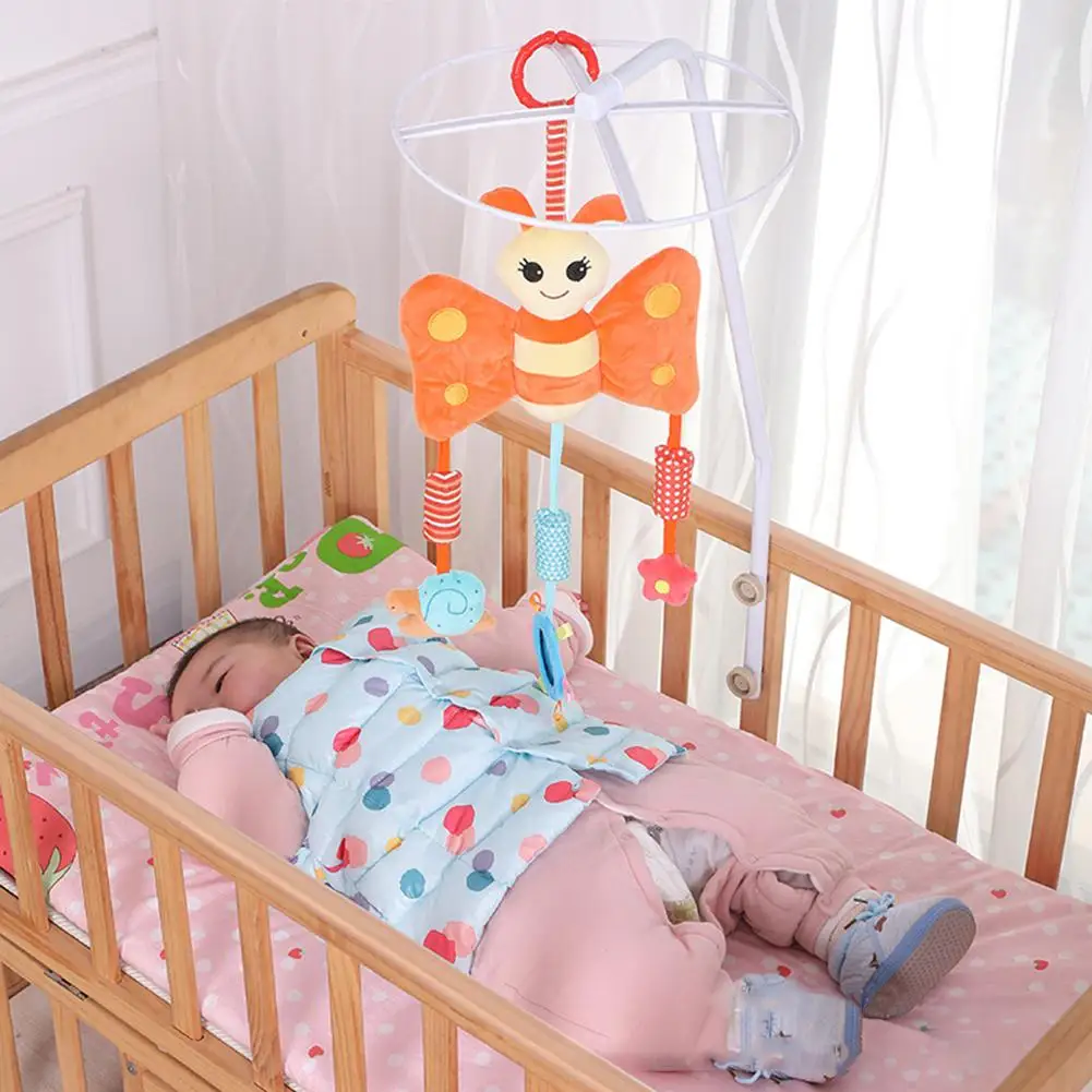 Kidlove вращающийся плюшевый мультяшный милый успокаивающий погремушка для детской коляски Детская кроватка детская коляска игрушка висящая над кроватью аксессуары
