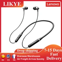 Lenovo-auriculares inalámbricos XE05 originales, cascos deportivos impermeables con Bluetooth y micrófono de reducción de ruido, banda magnética para el cuello