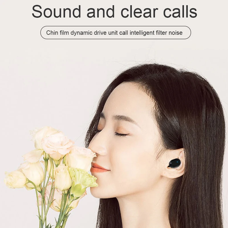 Femperna TWS M1 Bluetooth наушники, HD стерео беспроводные наушники, шумоподавление игровая гарнитура с зарядным устройством