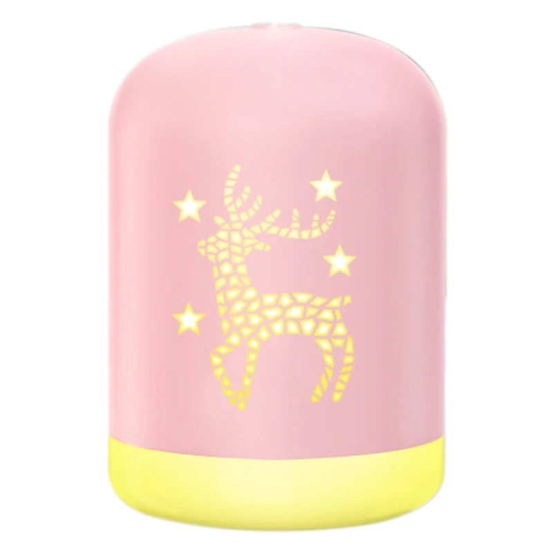 

340Ml Christmas White Deer Air Humidifier Essential Oil Diffuser For Home Car Aromatherapy Aroma Diffuser With Lamp