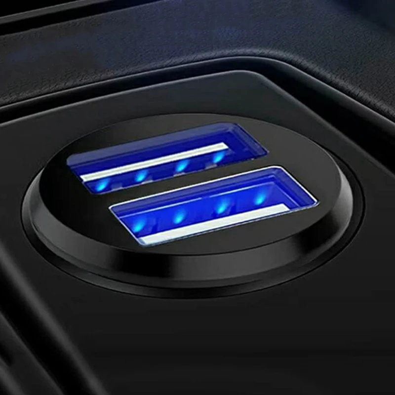Двойной USB адаптер для быстрого автомобильного Зарядное устройство Phone 5V 3.1A Авто