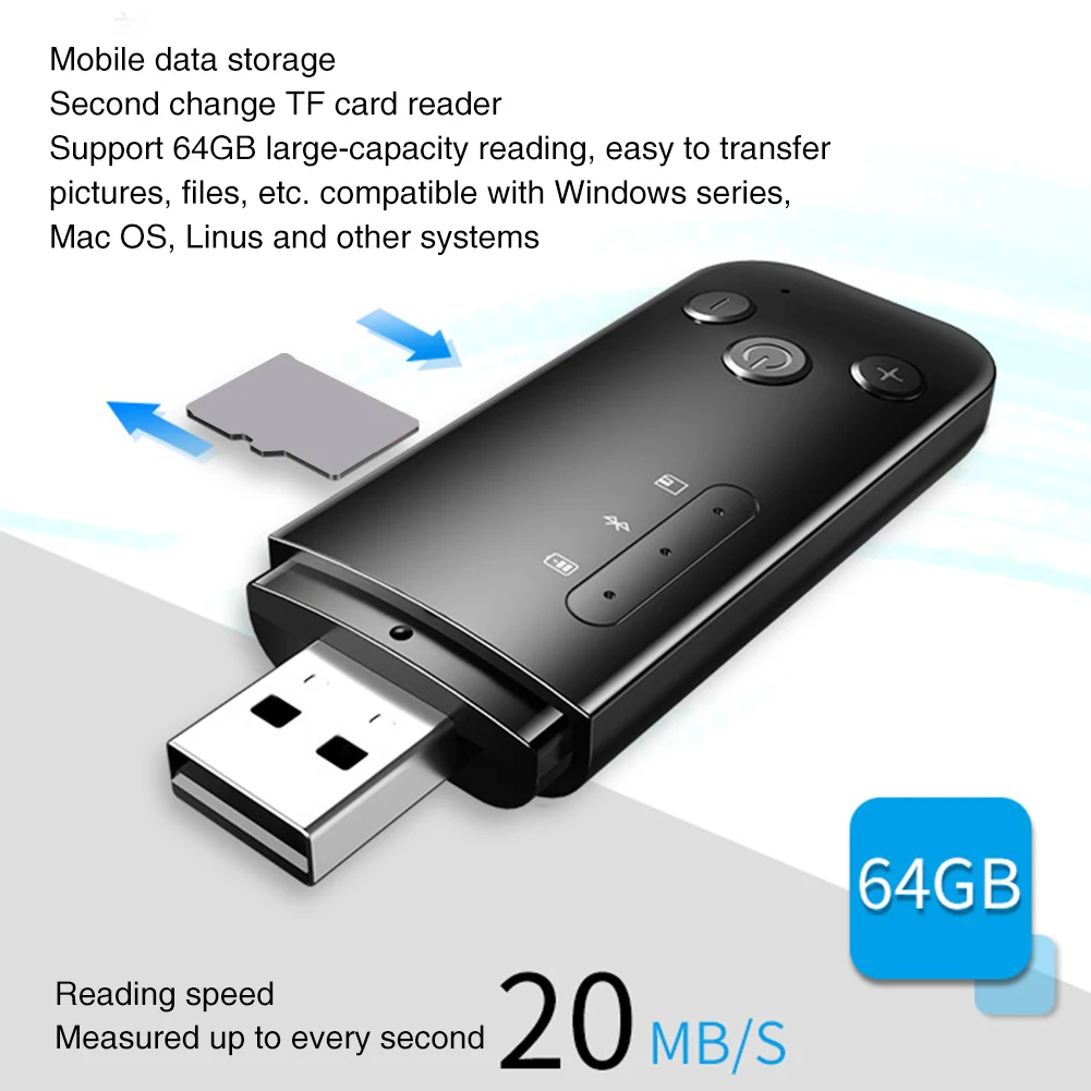 2 в 1 USB AUX FM стерео Plug And Play приемник передатчик 3,5 мм разъем портативный аккумулятор встроенный микрофон Bluetooth адаптер
