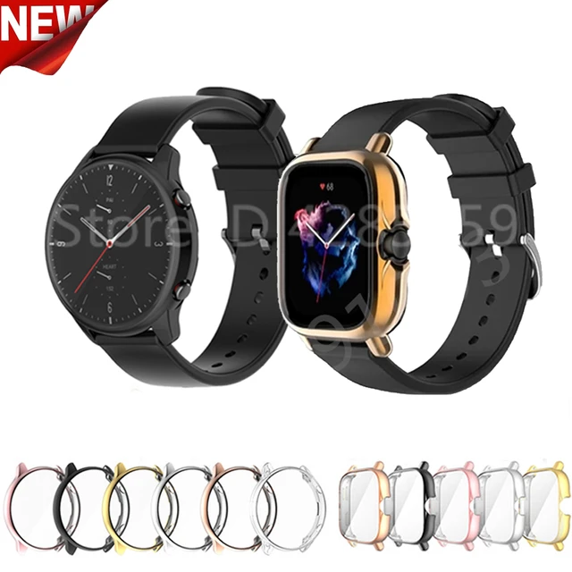 Correa SmoothSilicona para Amazfit GTR 3 Marrón - Fundas y