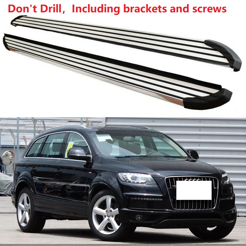 Алюминиевый для Audi Q7 2006-2007 2008 2009 2010 2011 2012 2013 Беговая доска боковой шаг Nerf бар педаль