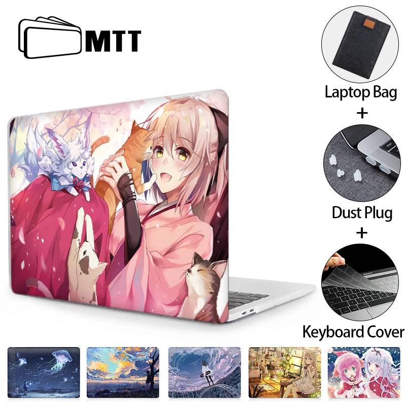 Милый чехол для ноутбука MTT Macbook Air Pro Retina 11 12 13 15 16 дюймов с сенсорной панелью