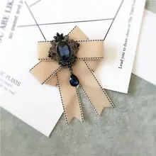 Новые мужские женские ленты лук галстук-платок формальный сплав синий кристалл горного хрусталя Булавки Зажимы бархат бабочка Свадебная вечеринка униформы галстук-бабочка